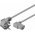 Goobay 2m sz�rke 3x0,75mm2 90� Schuko (CEE 7/7) dug� - C13 90� k�sz�l�k t�pk�bel