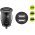 Goobay Dual USB aut�s adapter 24W 2x USB-A fekete - A k�szlet erej�ig