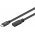 Goobay USB-C meghosszabb�t� 1m USB 3.1 Gen1 5Gbit/s 60W fekete