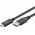 Goobay USB-C USB-A k�bel 0,5m 60W 3A 10Gbit/s USB3.2 fekete