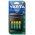 Varta LCD Plug Charger+ 57687 h�l�zati adapter 4x AA 2100mAh elemekkel egy�tt NiMH