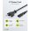Goobay 1,3m Eurostecker k�bel 2x0,75 mm2 C7 csatlakoz� fekete