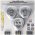Heitech mini LED-l�mpa 3db/csomag nyomd meg �s vil�g�t vezet�k n�lk�li elemekkel egy�tt