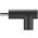 USB-C 90� sz�g� adapter fekete USB-C aljzat USB-C dug� 5Gbit/s