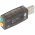 USB 2.0 k�ls� hangk�rtya USB A 2x3,5mm mikrofon �s fejhallgat� csatlakoz�