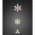 Konstsmide LED f�nyf�gg�ny 3 akril h�pehely 6132-103 melegfeh�r 15LED elemes IP44 70cm