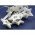 EGB LED d�szl�nc fa csillagok O5cm 10 LED melegfeh�r 1,4m id�z�t� elemmel m�k�d�