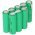 Helyettes�t� Akkumul�tor MCW-D 521 fejhallgat� 9,6V 1600mAh Akkumul�torpakk NiMH