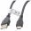 USB Type C (USB-C) - USB A (USB-A 2.0) adatk�bel 1,0m 3A fekete