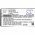 Helyettes�t� vonalk�dolvas� Akkumul�tor Unitech PA700 1400-900023G 3000mAh 11.1Wh
