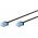 Goobay CAT 6A patchk�bel U/UTP 10m slim AWG32 TPE LSZH fekete extrar�vid csatlakoz�