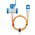 Goobay CEE adapterk�bel 1,5m CEE dug� 1x CEE aljzat + 2x v�d��rintkez�s aljzat 16A 230V IP44 kemping