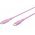 Goobay Silicone Cable USB-C-USB-C szilikonk�bel 1,5m 60W 3A r�zsasz�n