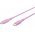 Goobay Silicone Cable USB-C szilikon k�bel 1,5m 60W 3A 2db pink