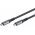 Goobay Ultra USB-C k�bel USB4 1,8m 240W 5A 40Gbit/s fekete/ez�st textilbor�t�s - A k�szlet erej�ig