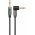 Goobay Plus Series AUX 3,5mm 3-t�s sztere� 90� jack-jack k�bel 1m