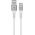 Goobay Supersoft Cable USB-C USB-A szuperpuha textilk�bel 3m 15W 3A feh�r f�m csatlakoz�