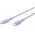 Goobay Silicone Cable USB-C szilikonk�bel 1,5m 60W 3A 2db/csomag lila
