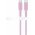 Goobay Silicone Cable USB-C szilikon k�bel 1,5m 60W 3A 2db pink
