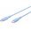 Goobay Silicone Cable Ice Breeze 2db/csomag 2x USB-C 1,5m 60W 3A k�k/feh�r