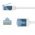 Goobay CAT 6A U/UTP patchk�bel 0,5m slim feh�r RJ45 extrar�vid csatlakoz� AWG32 CU LSZH TPE