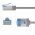 Goobay CAT 6A ultrarugalmas slim U/FTP patchk�bel 0,5m AWG32 CU TPE LSZH sz�rke