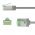 Goobay CAT8.1 slim patchk�bel U/FTP AWG32 OFC 0,15m LSZH sz�rke TPE