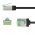 Goobay CAT 8.1 slim U/FTP patchk�bel fekete 99,9% OFC AWG 32 0.25m LSZH TPE