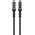 Goobay Ultra USB-C k�bel USB4 1,8m 240W 5A 40Gbit/s fekete/ez�st textilbor�t�s - A k�szlet erej�ig