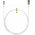 Goobay Supersoft Cable USB-C-USB-A textilk�bel 0,5m 15W 3A feh�r f�m csatlakoz�kkal
