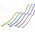 Goobay Silicone Cable Crystal Lagoon 2x USB-C szilikonk�bel 1,5m 60W 3A feh�r/t�rkiz