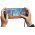 Goobay Textile Cable USB-C-USB-C textilk�bel �rsz�rke/ez�st 90� 0,5m 60W 3A f�m csatlakoz�