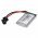 Helyettest modell / RC Akku 3.7V, Li-Po, 350mAh, SM csatlakoz