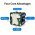 Dreame T50 T40 H12 Pro FlexReach W2448-6S1P-BWB helyettes�t� nedves �s sz�raz porsz�v� Akkumul�tor