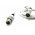 DMX k�bel reflektorokhoz, sz�npadi vil�g�t�shoz - XLR apa - XLR anya, 3pines , 200 cm, feh�r