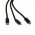 OTB adatkbel 3in1  iPhone / Micro-USB / USB-C, 1.0m, fekete - Kirusts! - A kszlet erejig!