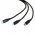 Helyettes�t� USB k�bel iPhone / Micro-USB / USB-C, fekete, 1m - A k�szlet erej�ig