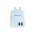 OTB h�l�zati adapter adapter 2db USB csatlakoz�, 2.4A, feh�r