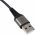 Lightning - USB-A szvetkbel fmcsatlakozval (fmszrke/ezst), 1m