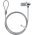 Goobay laptop �s PC biztons�gi z�r 4 sz�mjegy� k�d 1,5m 4,5mm m�anyag bevonat� ac�lk�bel