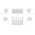 Goobay k�belrendez� 5-utas feh�r 2db/csomag �ntapad�s levehet�