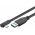 Goobay USB-C-USB-A k�bel 90� m fekete 15W 3A 5Gbit/s USB3.0 - A k�szlet erej�ig
