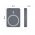 EMOS Powerbank k�ls� Akkumul�tor WI 522, 5000mAh, 20W, Wireless t�lt�s, MagSafe compatibilis, sz�rke