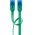 Goobay CAT 6A lapos patchk�bel U/UTP 2m z�ld
