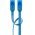 Goobay CAT 6A lapos patchk�bel U/UTP 5m k�k