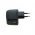 Helyettes�t� h�l�zati adapter adapter, 1A, fekete 90 fokos