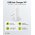 Goobay USB-C PD GaN gyors t�lt� 45W 2x USB-C 90� lapos feh�r