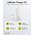 Goobay USB-C PD GaN 65W 90� lapos gyorst�lt� 1x USB-C 1x USB-A