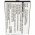 Helyettes�t� Akkumul�tor t�vvez�rl� Sonos CB200 CR200 URC-CB200 3,7V 1850mAh 6,8Wh 01000000118 Li-Ion