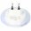Heitech LED �jszakai l�mpa alkonyat�rz�kel�vel Eurocsatlakoz� t�bbsz�n� LED-gy�r�